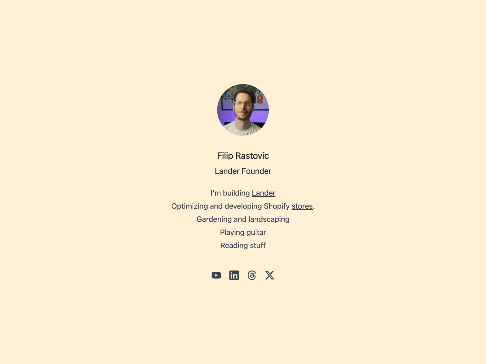 Lična Priča landing page primer